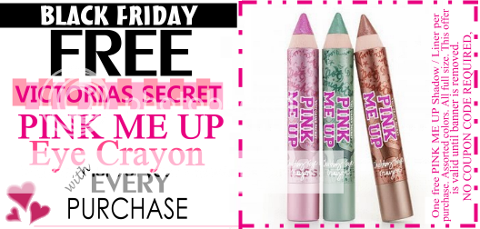Free PINK Eye Crayon with EVERY Purchase BLACK FRIDAY 2010